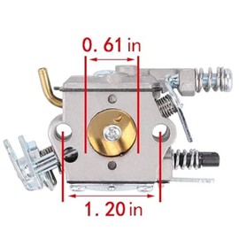 Kurihina Compatible with 358350380 Carburetor Carb for Craftsman 42cc Chainsaw 358350200 Chainsaw for Walbro Air Filter Chain Saw Gasket