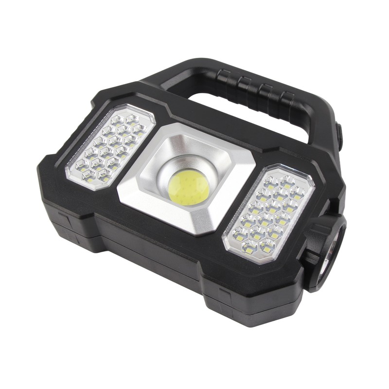 Solar Outdoor Flashlight Portable Rechargeable Super Bright Waterproof Multifunction Work