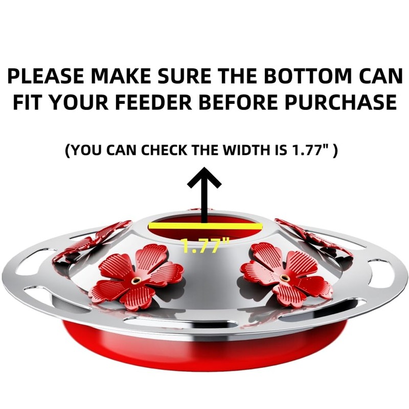 2 Pack Hummingbird Feeder Base Replacement Part Accessories Set -