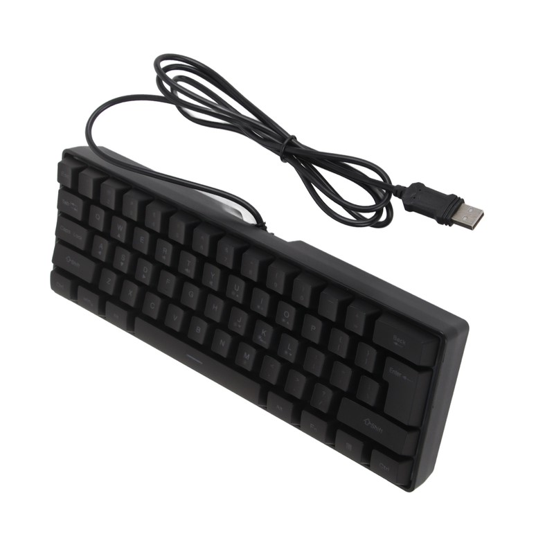 Mechanical Keyboard 61 Keys RGB Backlight Ultra Thin Portable Wired