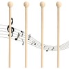 Set of 4 Wooden Mallet Drumsticks Marimba & Chime Sticks