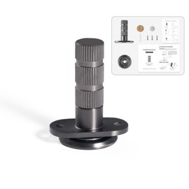 PANALI Magnetic Door Stopper,New Update Hidden Retractable Powerful Magnetic Door Stoppers,0-0.3" Ground Clearance Windproof Door Stop,Grey