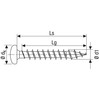 Spax Universal Screw, 200 Items, 4,0 x 35 mm