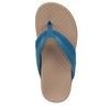 VIONIC Women's Shore Flip-Flop, Celestial Teal Suede, 5