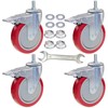 DICASAL 5 Inch Heavy Duty Stem Casters 360 Degree Swivel