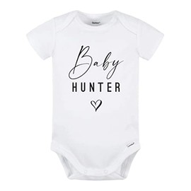 Custom Last Name or First Name Onesie® - Last Name or First Name Baby Bodysuit - Baby Announcement Onesie ® (3-6 Month, White)