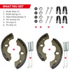 JAVIK Front Brake Shoes Springs Pins Kit for Honda TRX300FW