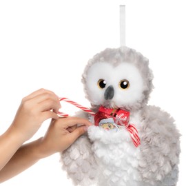 Jingle Bunnies Stuffed Animal Christmas Stocking | Huggable Holiday Decorations | Plush Children's Gift (Owl)