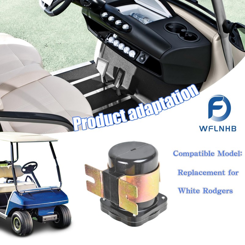 WFLNHB 12V Solenoid Replacement for White Rodgers Golf Carts #586-902#586-105111