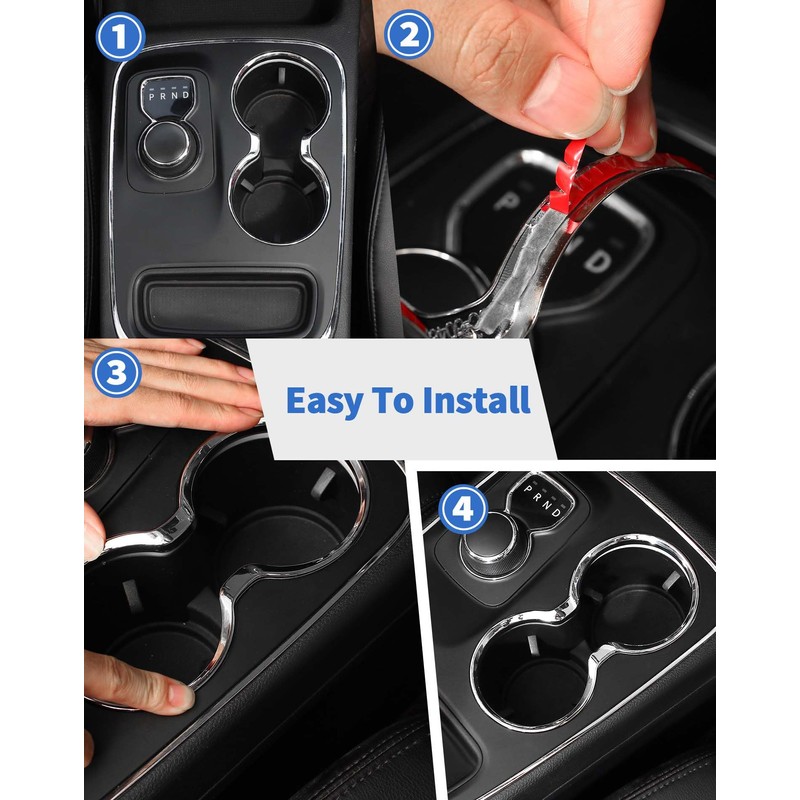 Gear Shift Cup Holder Cover Trim Bezel Fit for Dodge