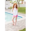 Made in USA Long Sleeve Big Girls' Rashguard Swimming Suit