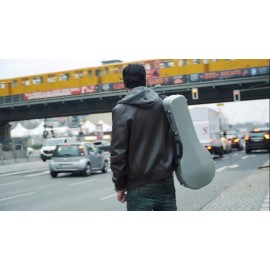 Crossrock A-style Mandolin Sturdy Hard Case with Backpack Straps, ABS Molded