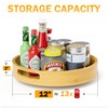 Lazy Susan Organizer Homerays 12 Inch Non-Skid Bamboo Lazy Susan