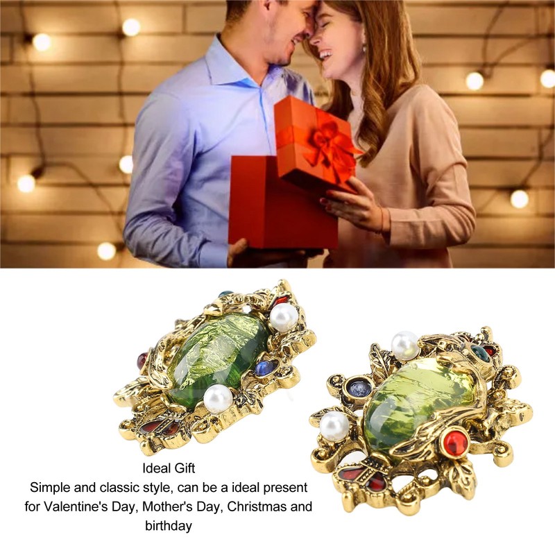 Vintage Court Style Earrings Fashionable Exquisite Luster Retro Earrings for