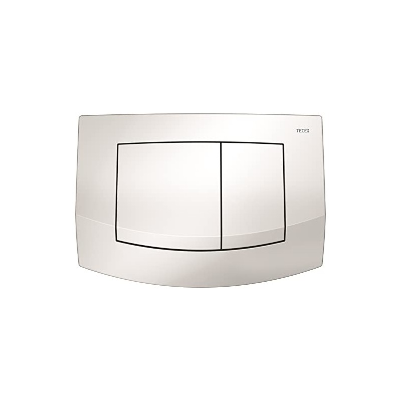 TECE Ambia Toilet Wall Plate Dual Flush White