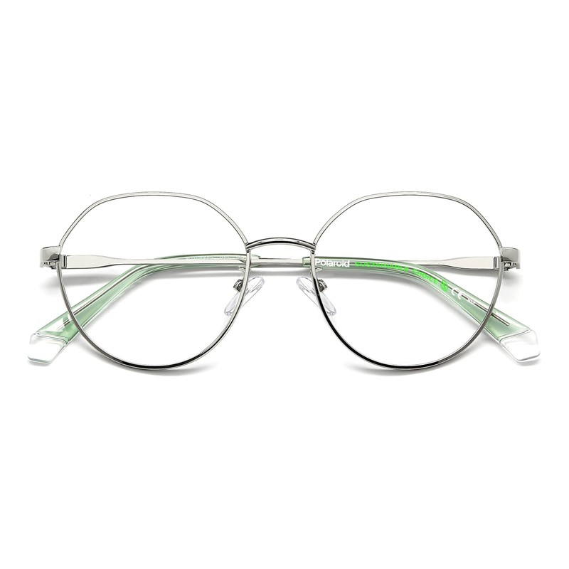 POLAROID Model PLD D490/G Ladies Oval Metal Eyeglass Frame (Includes