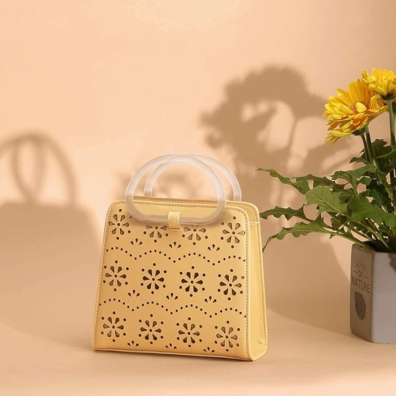 Hopbucan 10 Pieces Transparent D Shape Hand Bag Money Evil