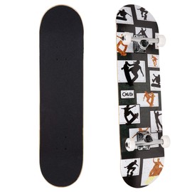 Cal 7 Complete Standard Skateboard 7.5-8-Inch Deck (8" Panel)