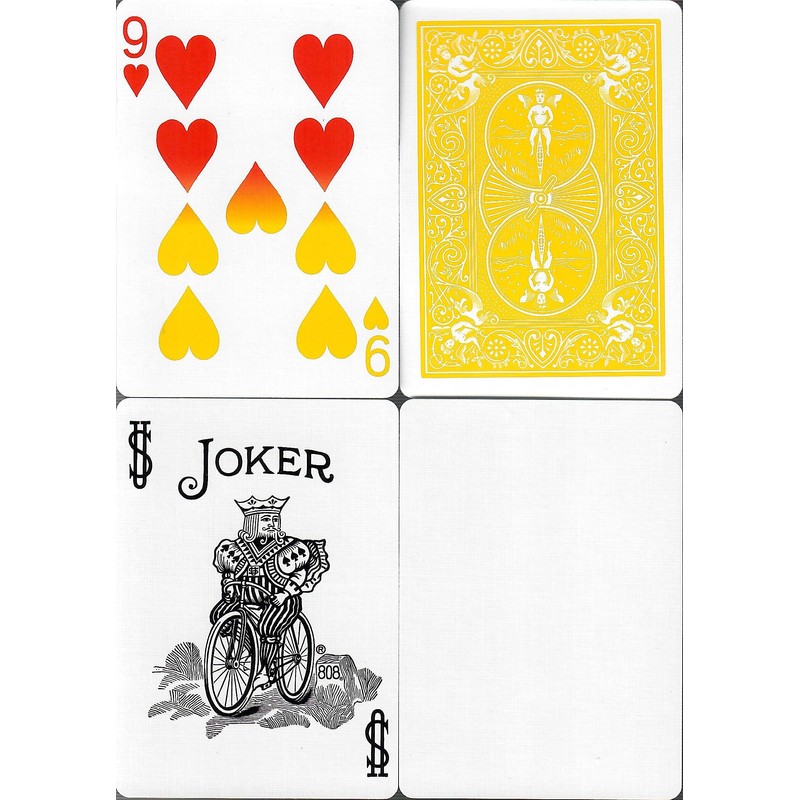 Bicycle Rider Back Yellow Deck