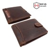 ekavale Wallet 5503, brown, ID pocket