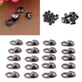 Ejoyous Boot Hooks Lace Fittings with Rivets - 20pcs/set for Repair/Camp/Hiking/Climbing Boot Tip Hook for Outdoor Athletes and Adventurers