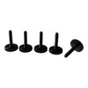 PrecisionGeek Knurled Thumb Screws M3 x 15mm, Black Anodized Aluminium,