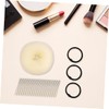 Healeved Donut Hair Bun Maker Set with Pins Elastic Ties