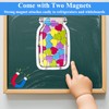 Magnetic Reward Jar with 25 Heart Tokens - 3-in-1 Hanging/Refrigerator/Desktop