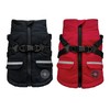 FouFou Dog Harness Coat Outdoor Cold Weather Warm Fleece Jacket