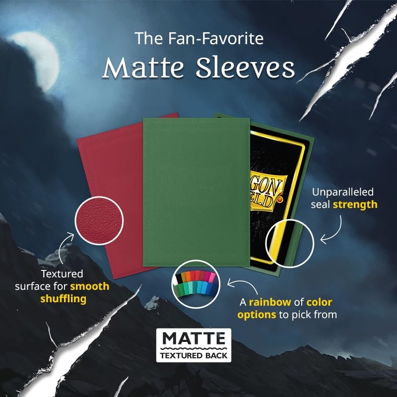 Dragon Shield | Standard Size Card Matte Sleeves | 100