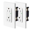 15 Amp GFCI Outlet,NineLLeaf 2PK GFCI Electrical Outlet Receptacles with
