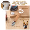 2Pcs Can Punch Bottle Opener - with Riveted Wood Handle,Manual