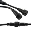 COMOPEZ 5Pair 2Pin T Shape Tee Connector 1Male and 2