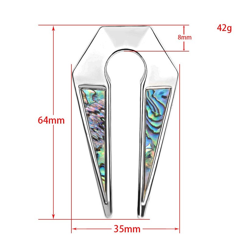 KUBOOZ Ear Weight Black Plugs and Tunnels Piercing Gauges Earrings