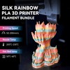JAYO 3D Printer Filament Bundle, PLA Silk Filament Bundle Multicolor,
