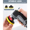WORKPRO Cordless Mini Buffer Polisher 12V 5 Variable Speed Up