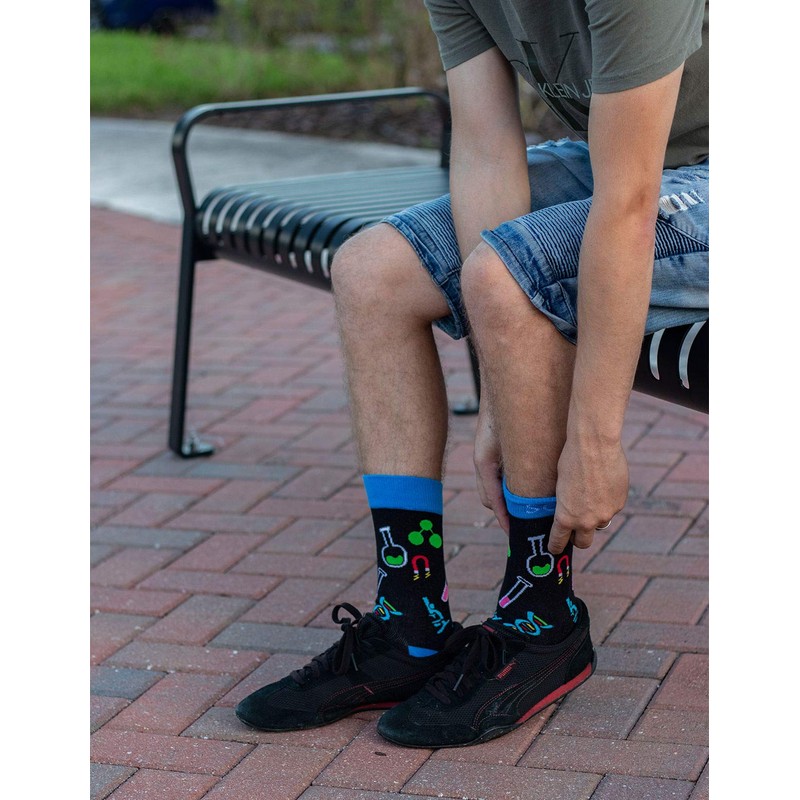 IRISGOD Funny Nerd Socks | Cool Stocking Stuffers | Holidday