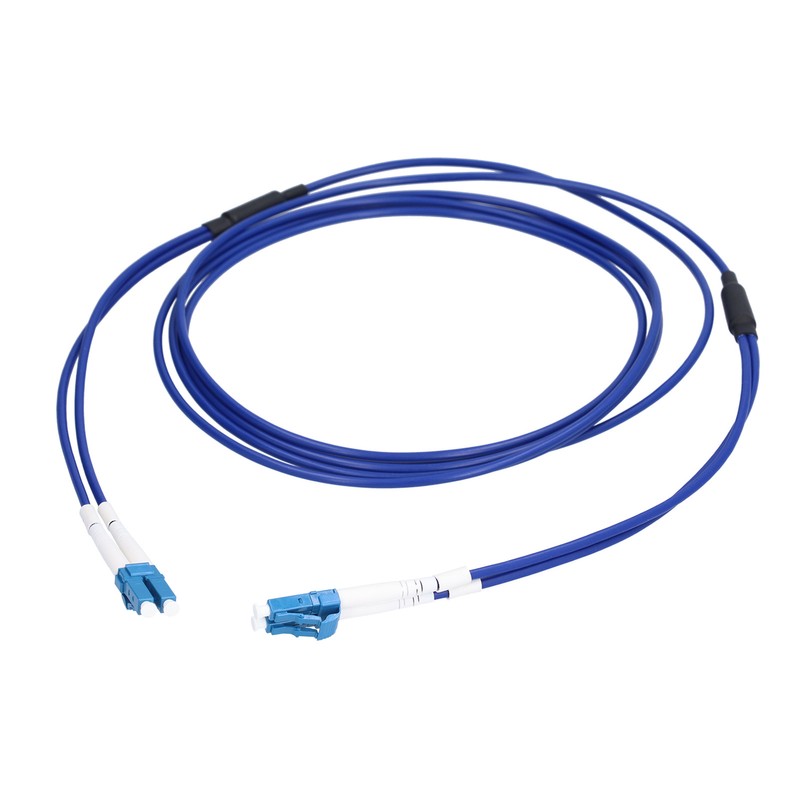 Optical Fiber Patch Cord Armored Jumper Single Mode 2 Core