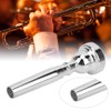 Trumpet Mouthpiece Silver Labor-Saving Beginner Musical Instrument Accessories 7C(Silver )