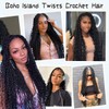 24 Inch Senegalese Twist Crochet Braiding Hair with Curly Ends