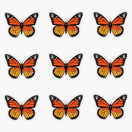 Monarch Butterfly Pack Bumper Sticker Vinyl Decal 5 inches