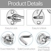 Hook and Eye Latch, 3 Pack Barn Door Latch, Heavy
