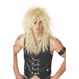 California Costumes Men's Headbanger Wig, Blonde,One Size