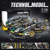 1012PCS High Tech 1:14 Black Golden V12 Concept Super Sports