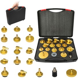 Brake Fluid Bleeder Adapter Kit 17PCS Master Cylinder Bleeder Kit Tool for Most Vehicles Brake Fluid Bleeding or Refilling