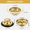 Mudder 3 Pcs Kitchen Sink Drain Strainer and Stopper Stainless