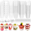 Tetutor 425 Pack Plastic Dessert Cups with Lids and Spoons,