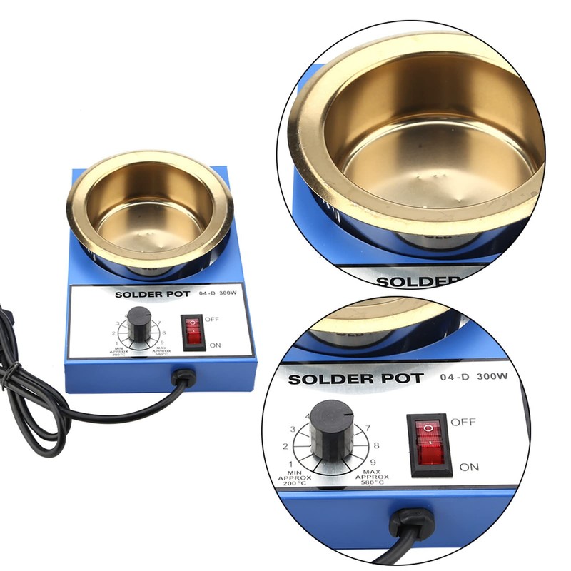 300W 250W Soldering Pot Metal Soldering Desoldering Bath Capacity 1200g