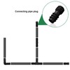 Maitys 8 Pieces 1/2 Inch (16mm) Garden Barbed Connector Plastic