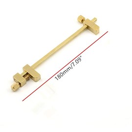 Chiloskit Solid Brass Miniature Bar Clamps,Woodworking Clamps with Knurled Tightening Screws (180mm(7''))
